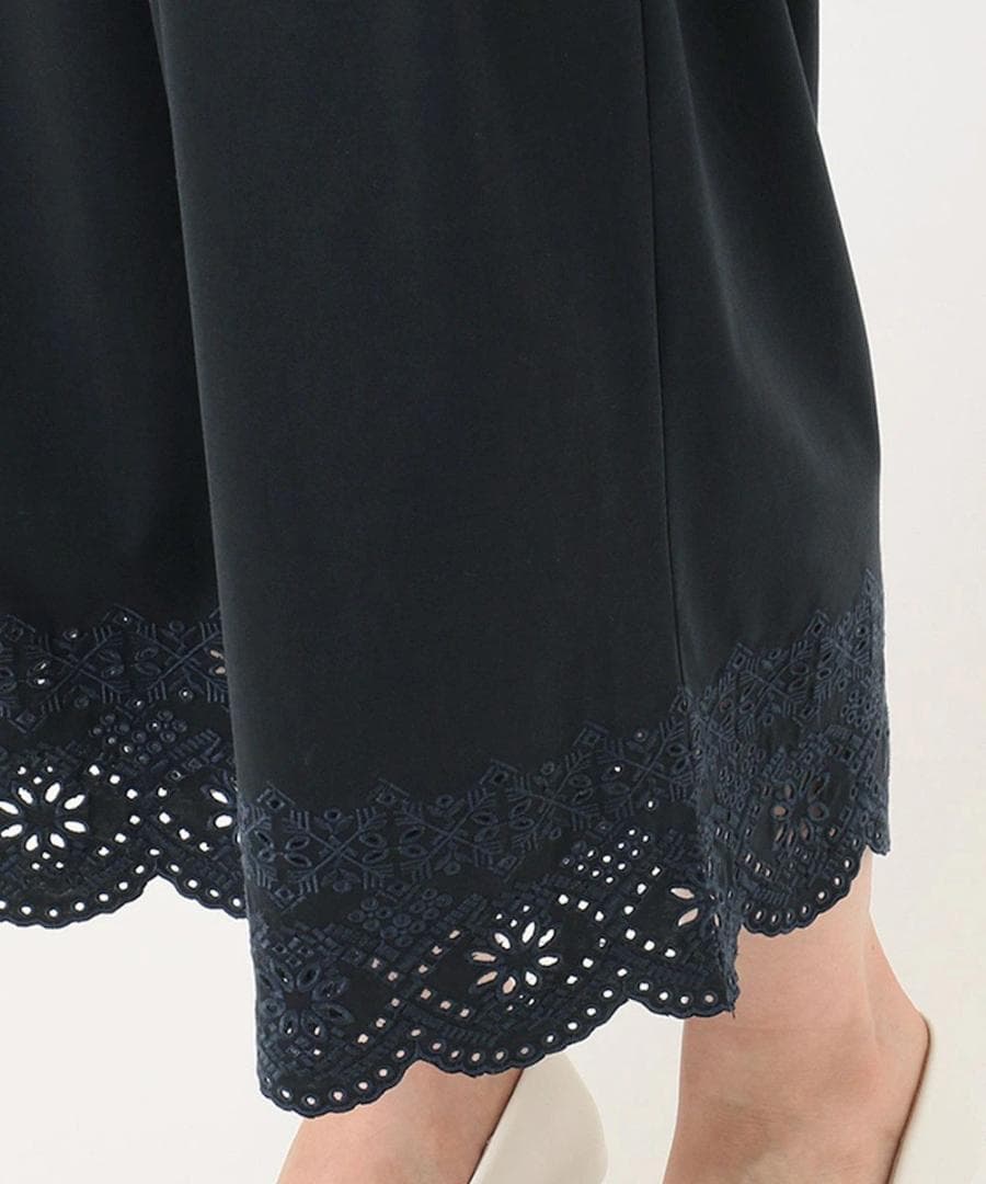 組曲スカラップレースパンツネイビー2