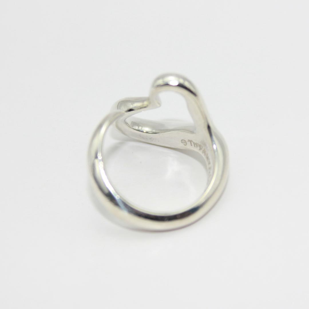 美品 Tiffany&Co. ティファニー オープンハート リング 指輪 10号