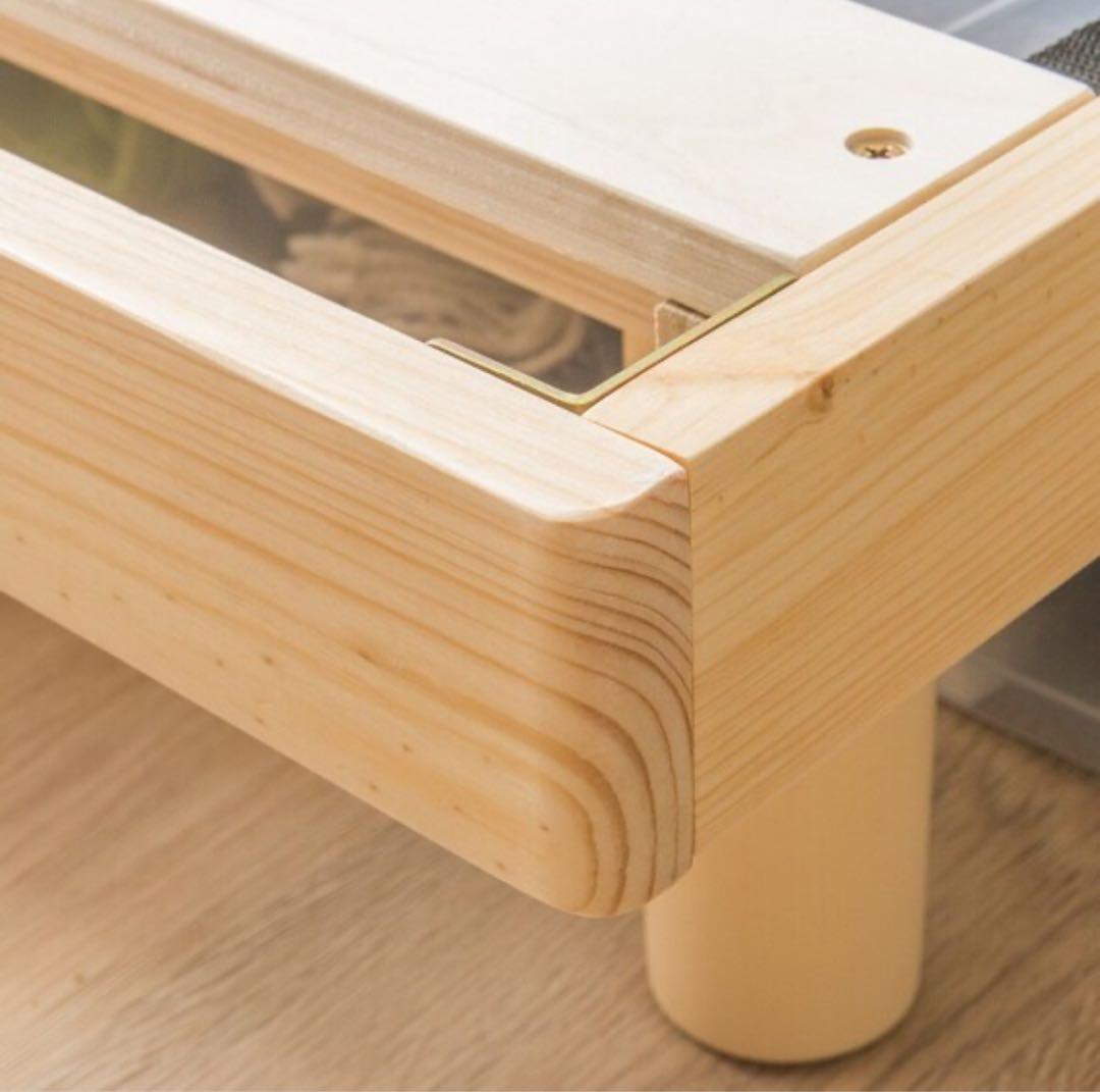 ニトリ シングル 脚付きヘッドレスすのこベッド