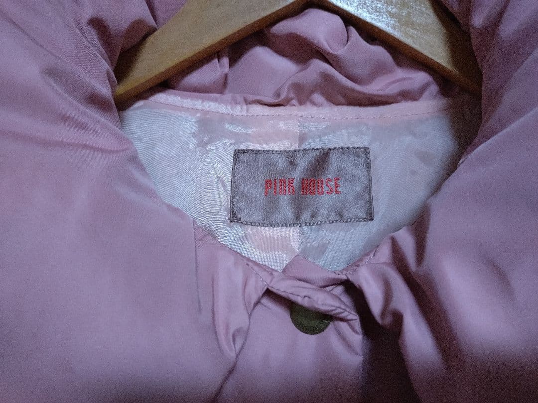 PINK HOUSEティアード ダウンジャケットローズピンク