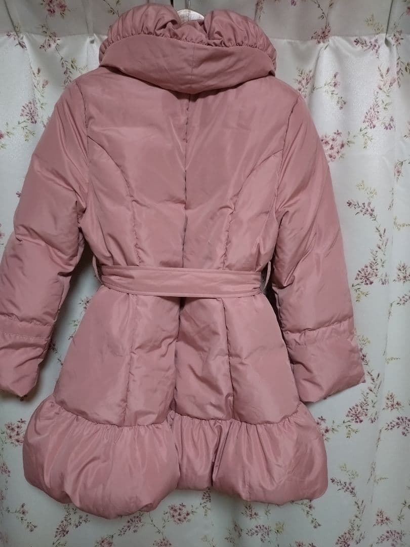 PINK HOUSEティアード ダウンジャケットローズピンク