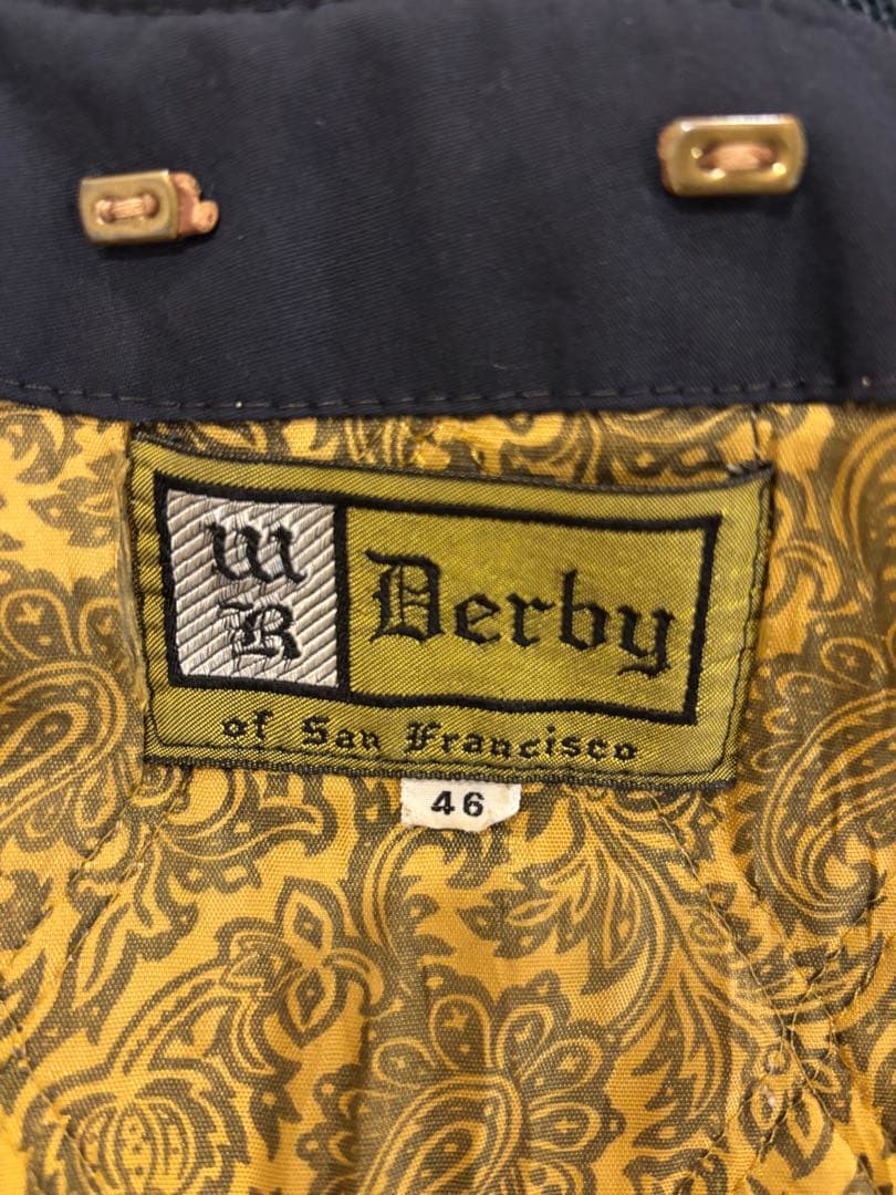 【希少】60s サイズ46 derby of sanfrancisco ネイビー