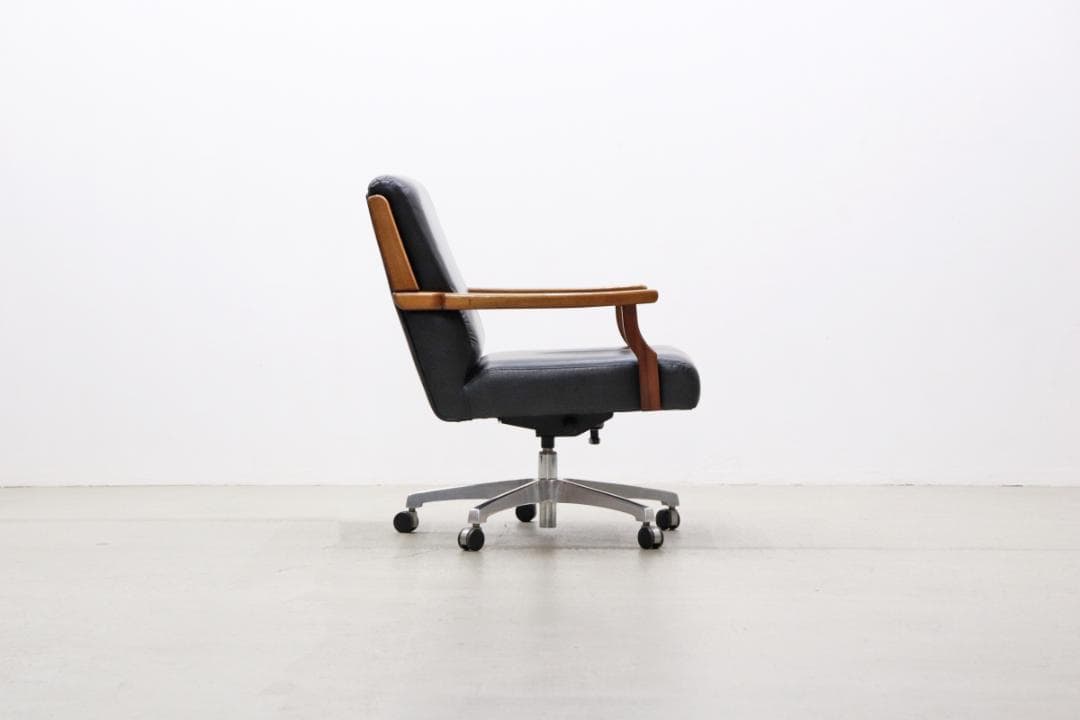 ヴィンテージ 冨士ファニチア キャスターチェア ビーチ オフィス 書斎