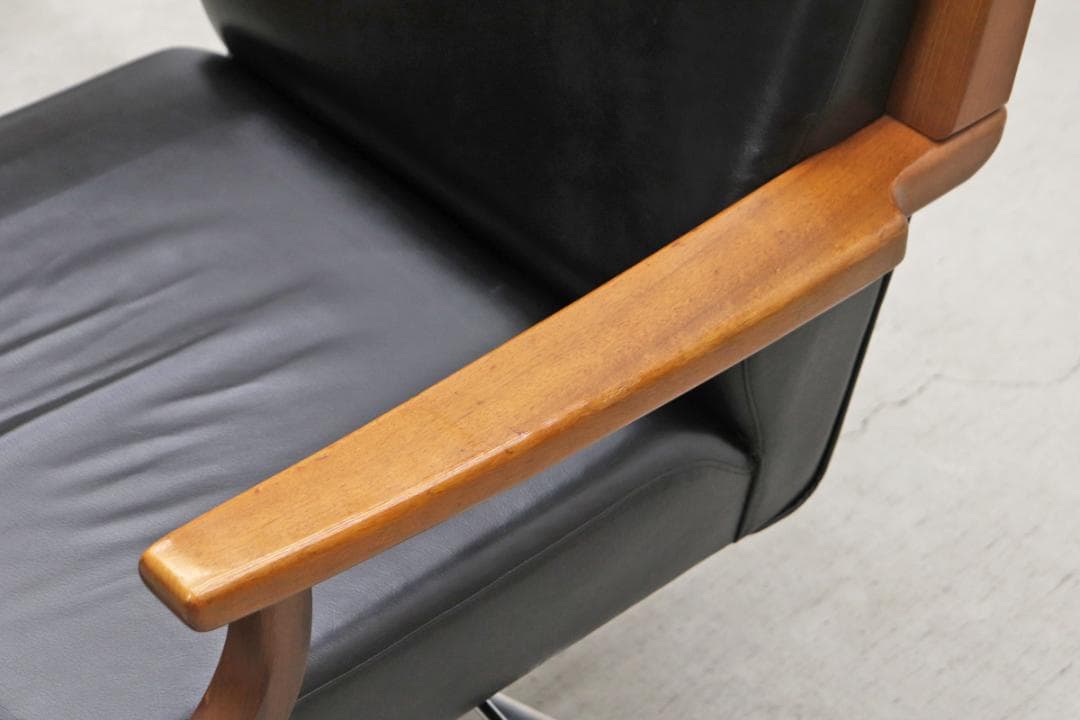 ヴィンテージ 冨士ファニチア キャスターチェア ビーチ オフィス 書斎