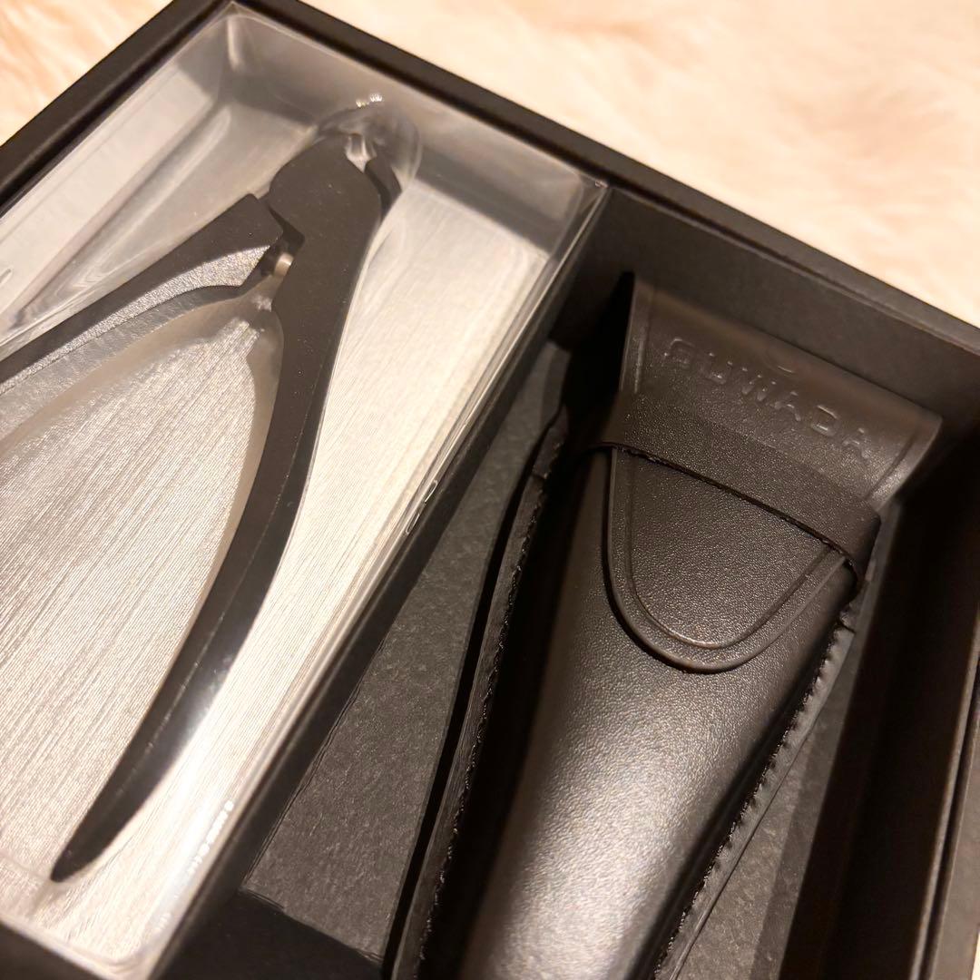 新品【SUWADA】ケース付き爪切り ブラック Lサイズ ■送料無料