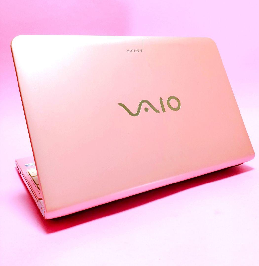 すぐに使える❣️人気VAIO✨保存大容量✨カメラ付き可愛いピンクノートパソコン✨