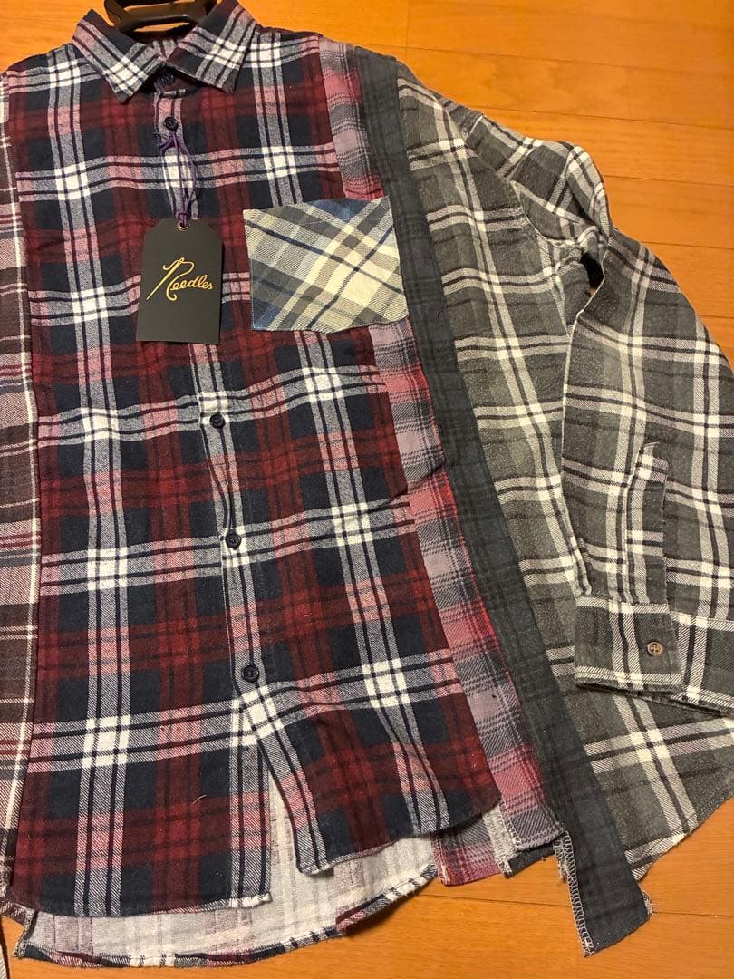 【Rebuild by Needles】リビルドバイニードルス　チェックシャツ①