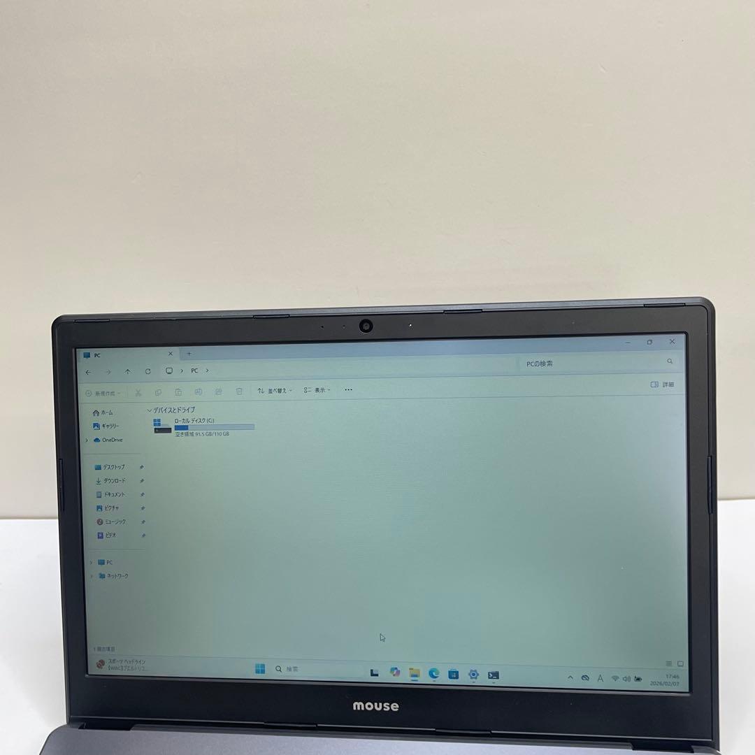 Windowsノート本体 #078 Mouse MB-B503 Win 11 Celeron SSD128