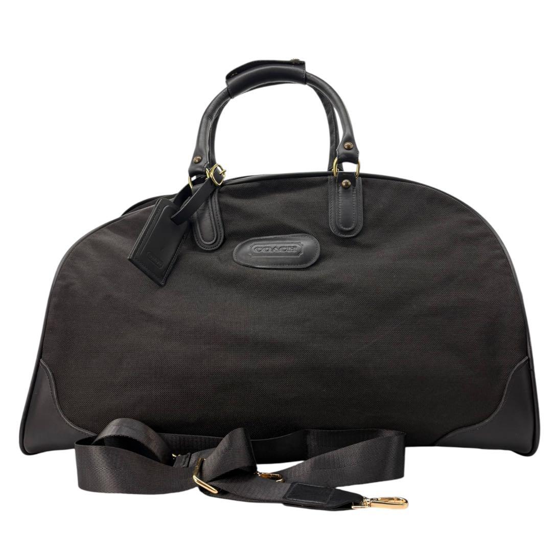 【美品】希少 COACH コーチ ボストンバッグ 2WAY ブラック 黒429