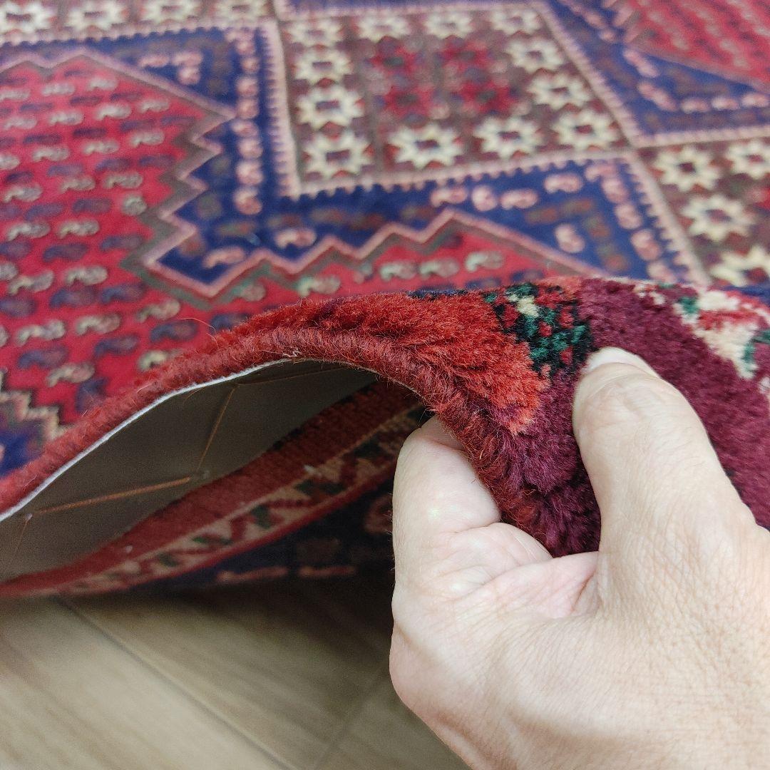 Summer sall ペルシャ絨毯 手織り 草木染　スィールジャーン産