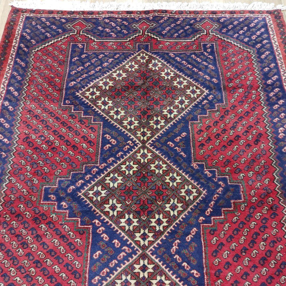 Summer sall ペルシャ絨毯 手織り 草木染　スィールジャーン産