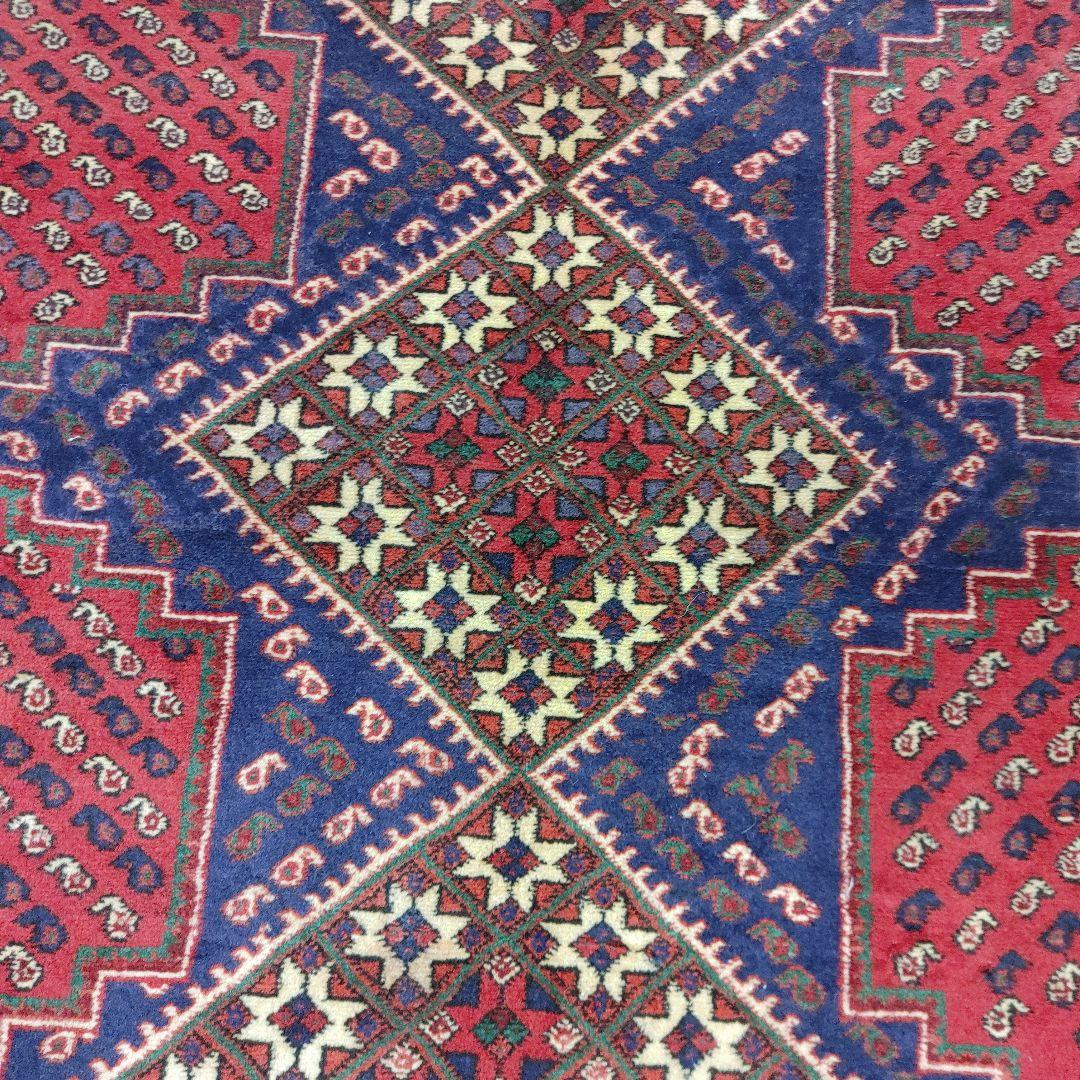 Summer sall ペルシャ絨毯 手織り 草木染　スィールジャーン産