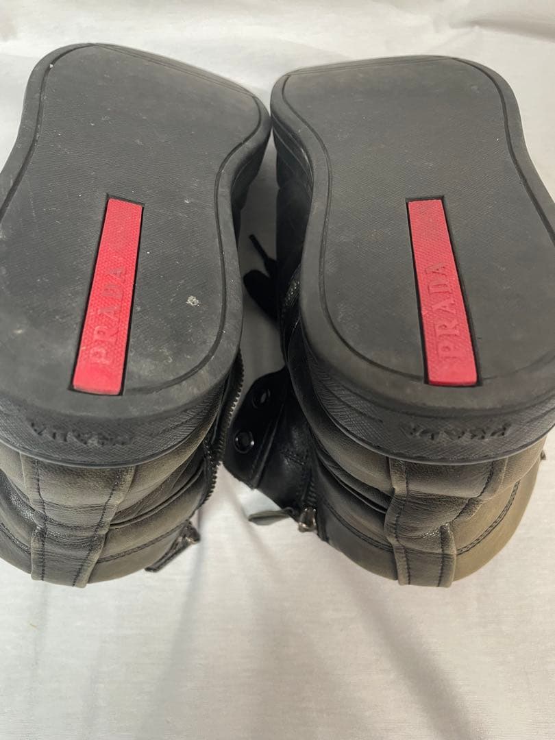 2D106 PRADA スポーツ ハイカット スニーカー ６(26.0cm相当)