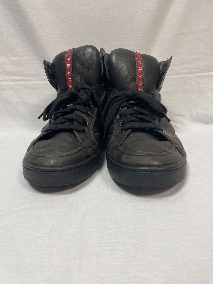 2D106 PRADA スポーツ ハイカット スニーカー ６(26.0cm相当)