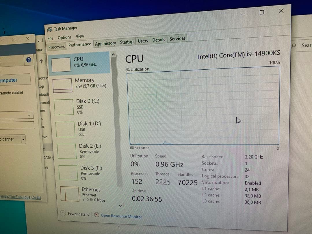 CPU Intel Core i9-14900KS CPU