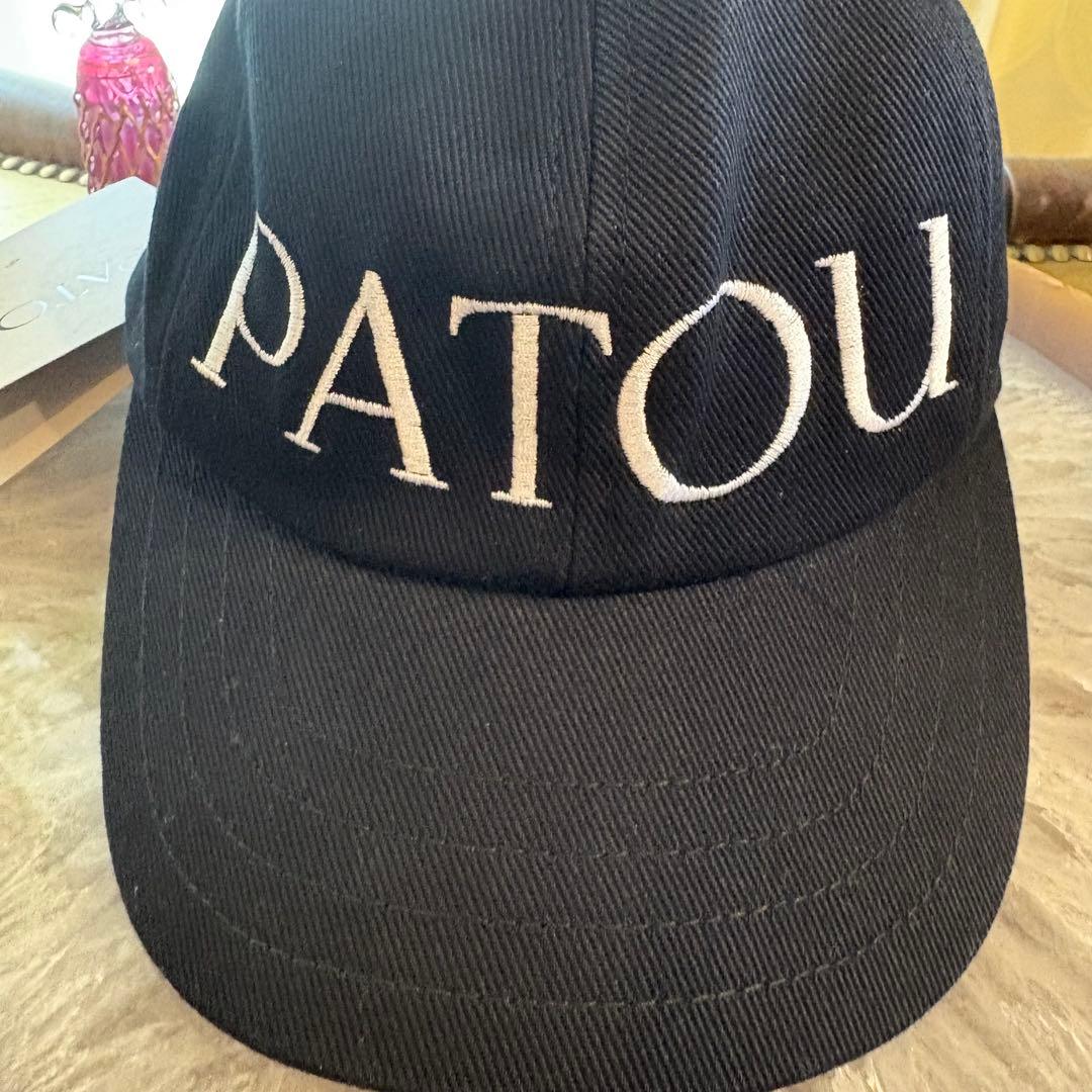 【新品大人気】PATOU ロゴ入りキャップ　S ブラック