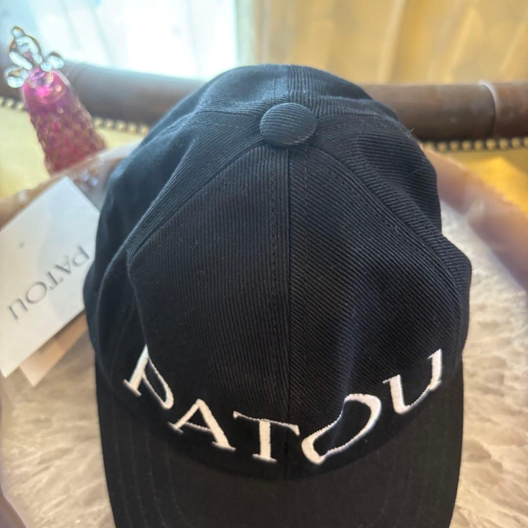 【新品大人気】PATOU ロゴ入りキャップ　S ブラック