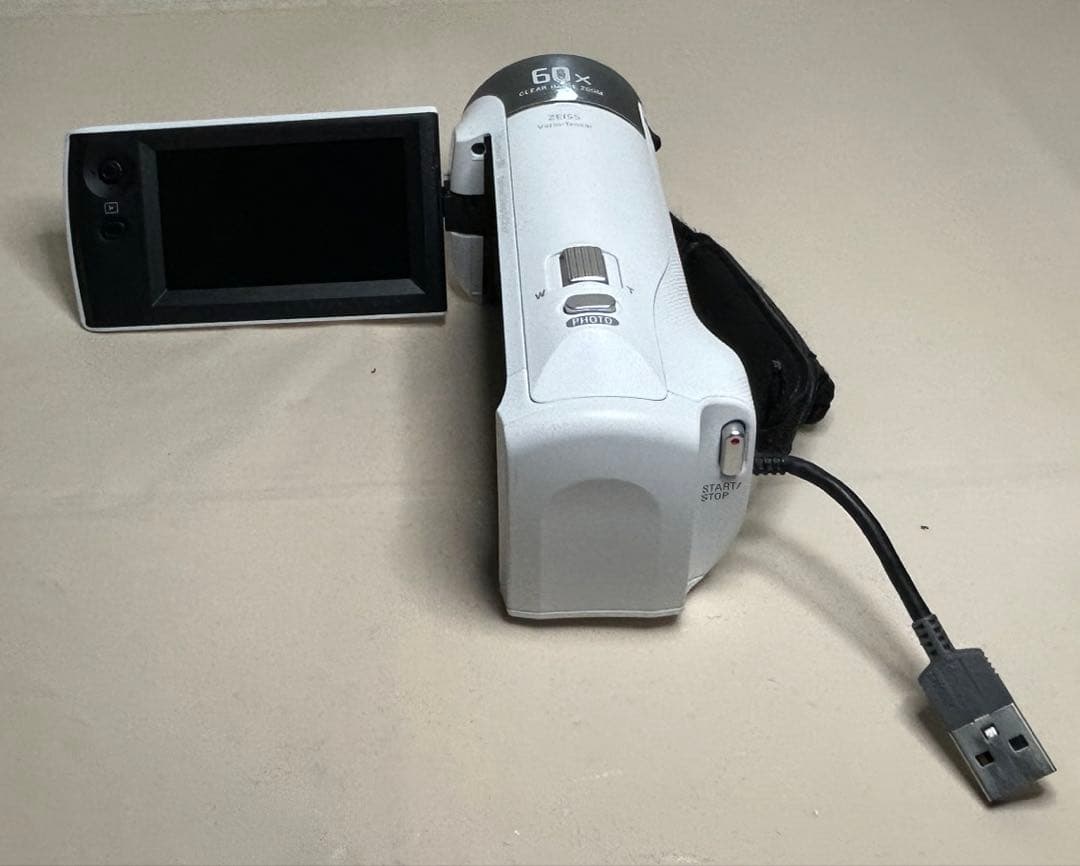 SONY HDR-CX470 ホワイト バッテリー3個付属・充電器・説明書つき