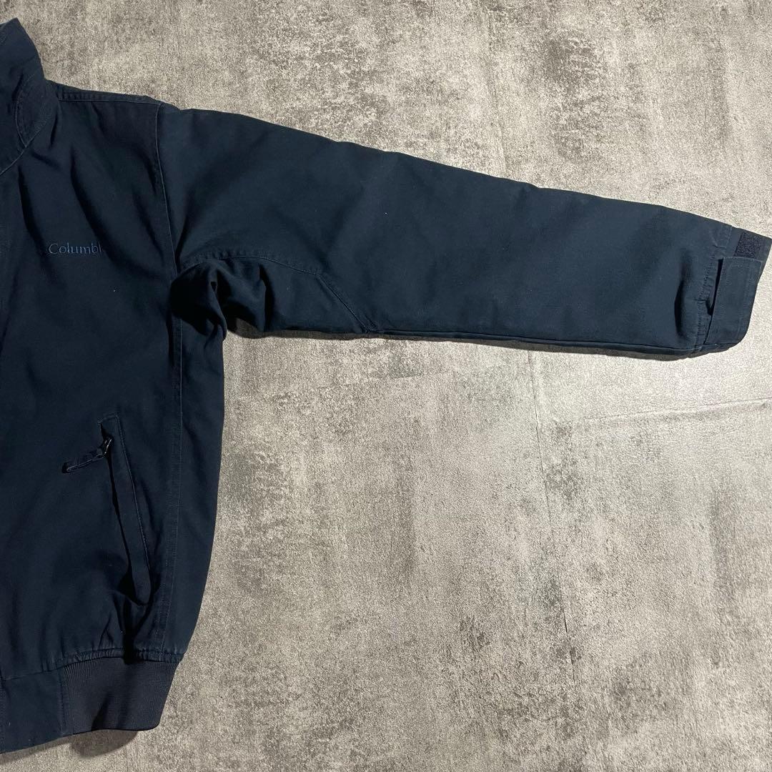 【ポール】Columbiaダック地調ジャケット裏フリース M ネイビー