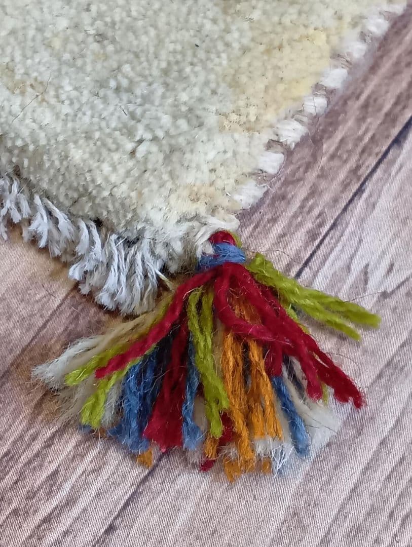 【＆greenさま専用】ペルシャ絨毯　ギャッベ　座布団　手織り　2枚おまとめ