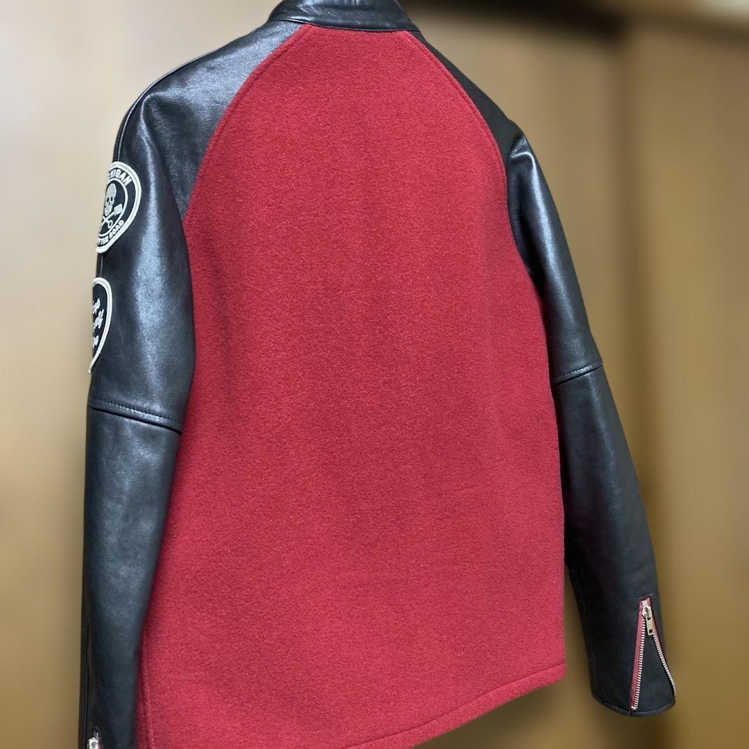 極美品✨ヒステリックグラマー羊革ラム袖レザーROCK 'n ROLL刺繍ワッペン