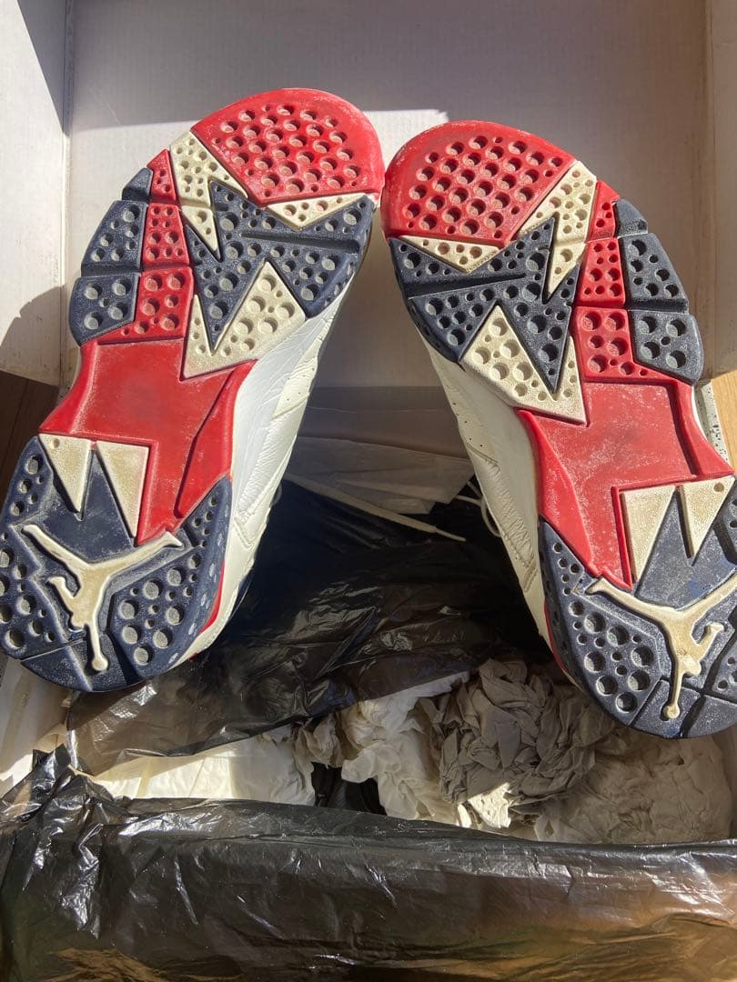 Air Jordan 7 ホワイト/ネイビー/レッド 10