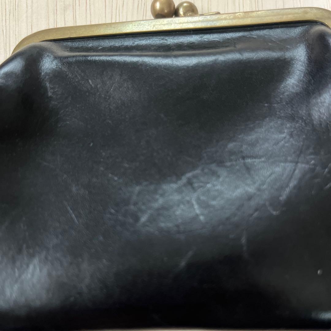 本革がま口財布