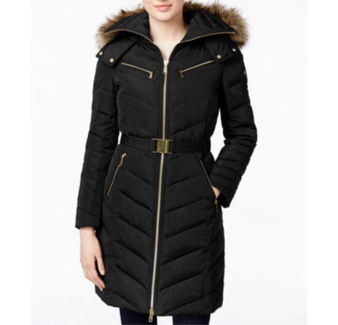 MICHAEL KORS ダウンコート s ブラック ロング丈