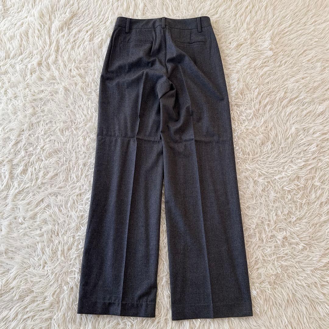 セオリーリュクス✨SAXONYノーカラージャケット パンツ セットアップ グレー