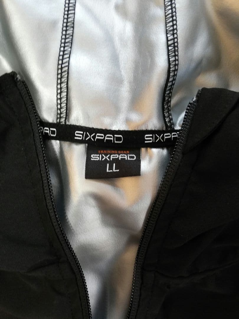 男女兼用★SIXPAD フード付セットアップ　サウナスーツ　上下LL 　定価2万