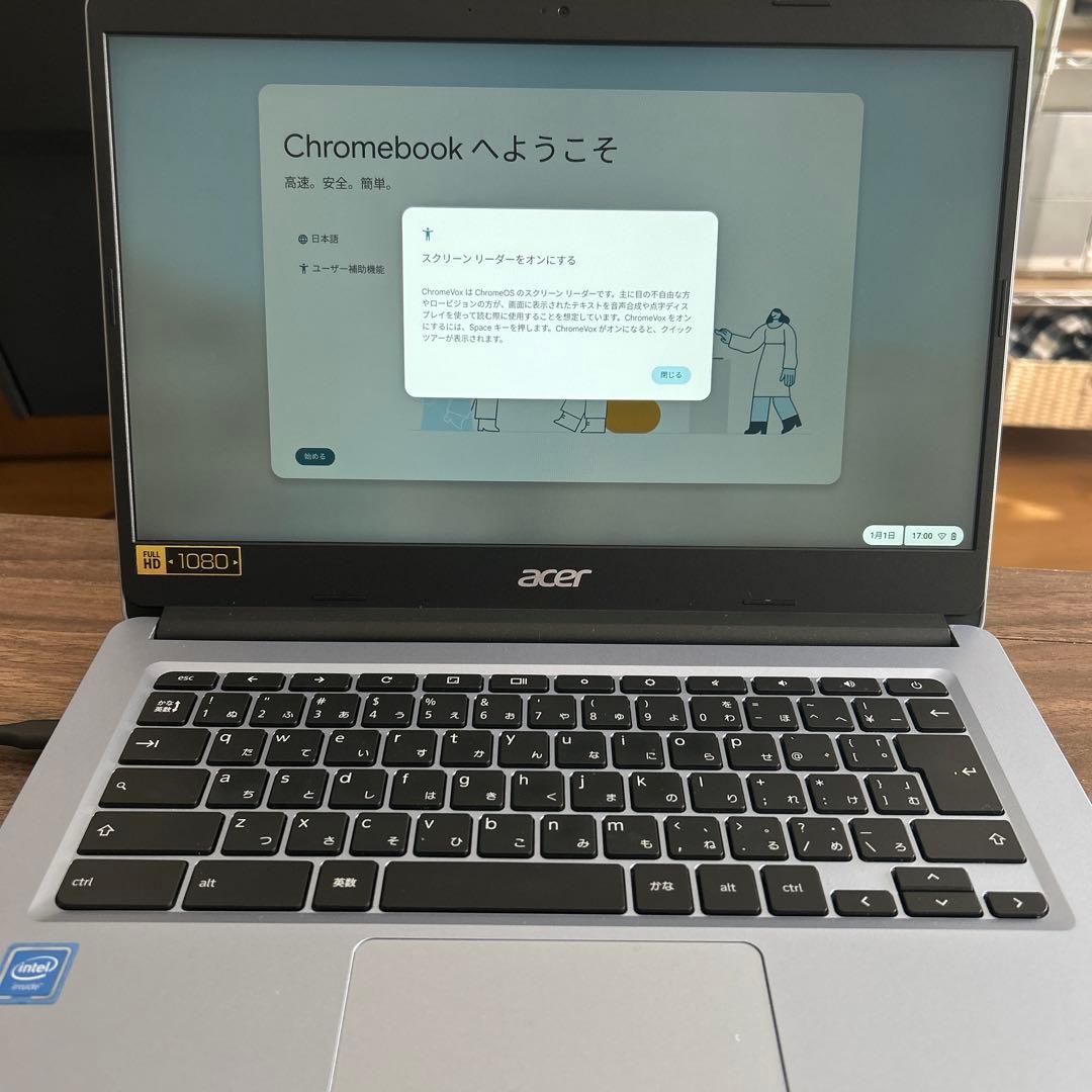 Acer Chromebook シルバー 日本語配列