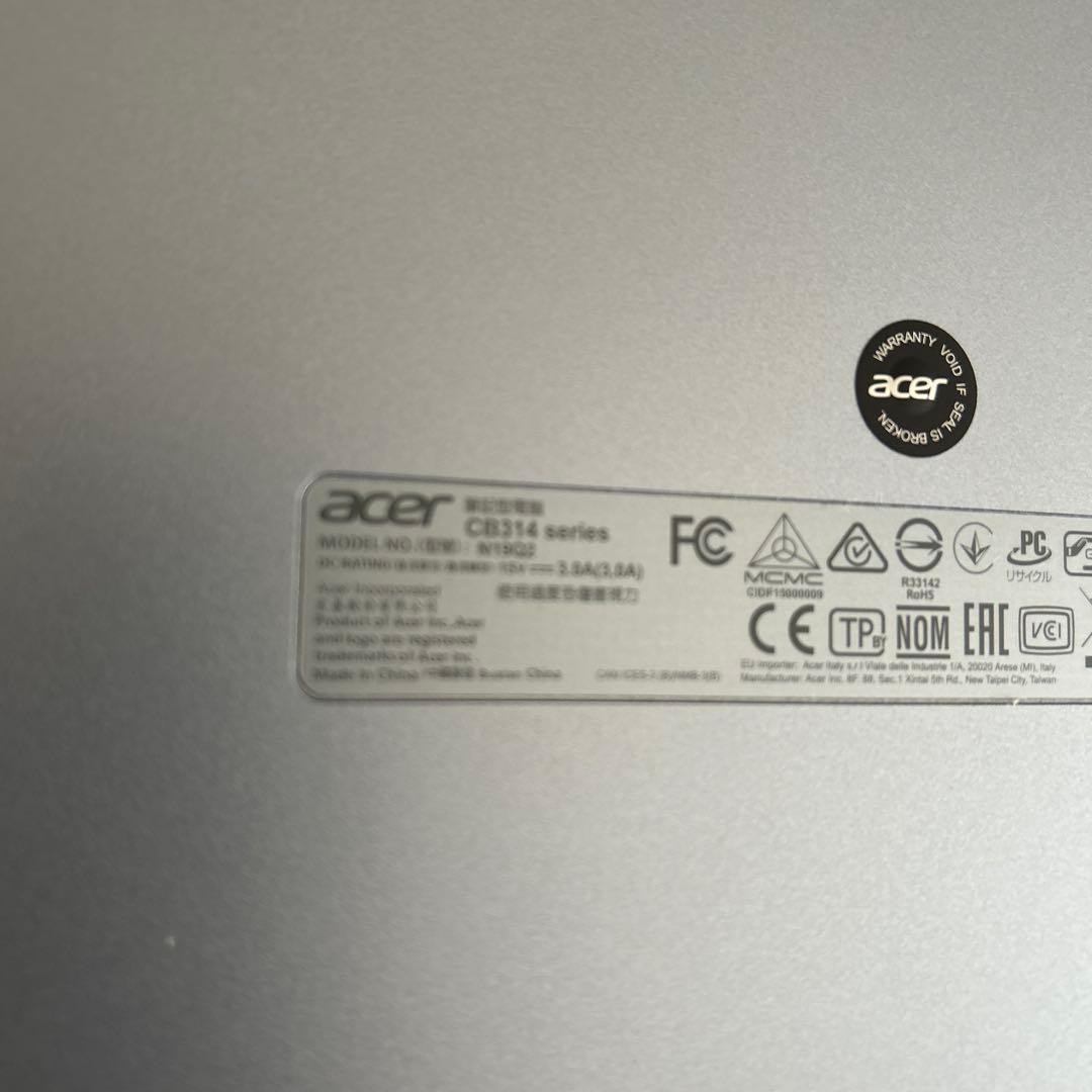 Acer Chromebook シルバー 日本語配列