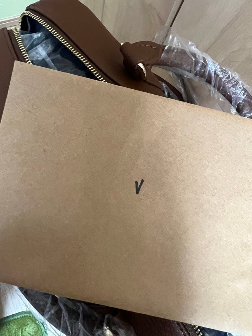 BTSテヒョン（V）ブラウン 合成皮革 ボストンバック