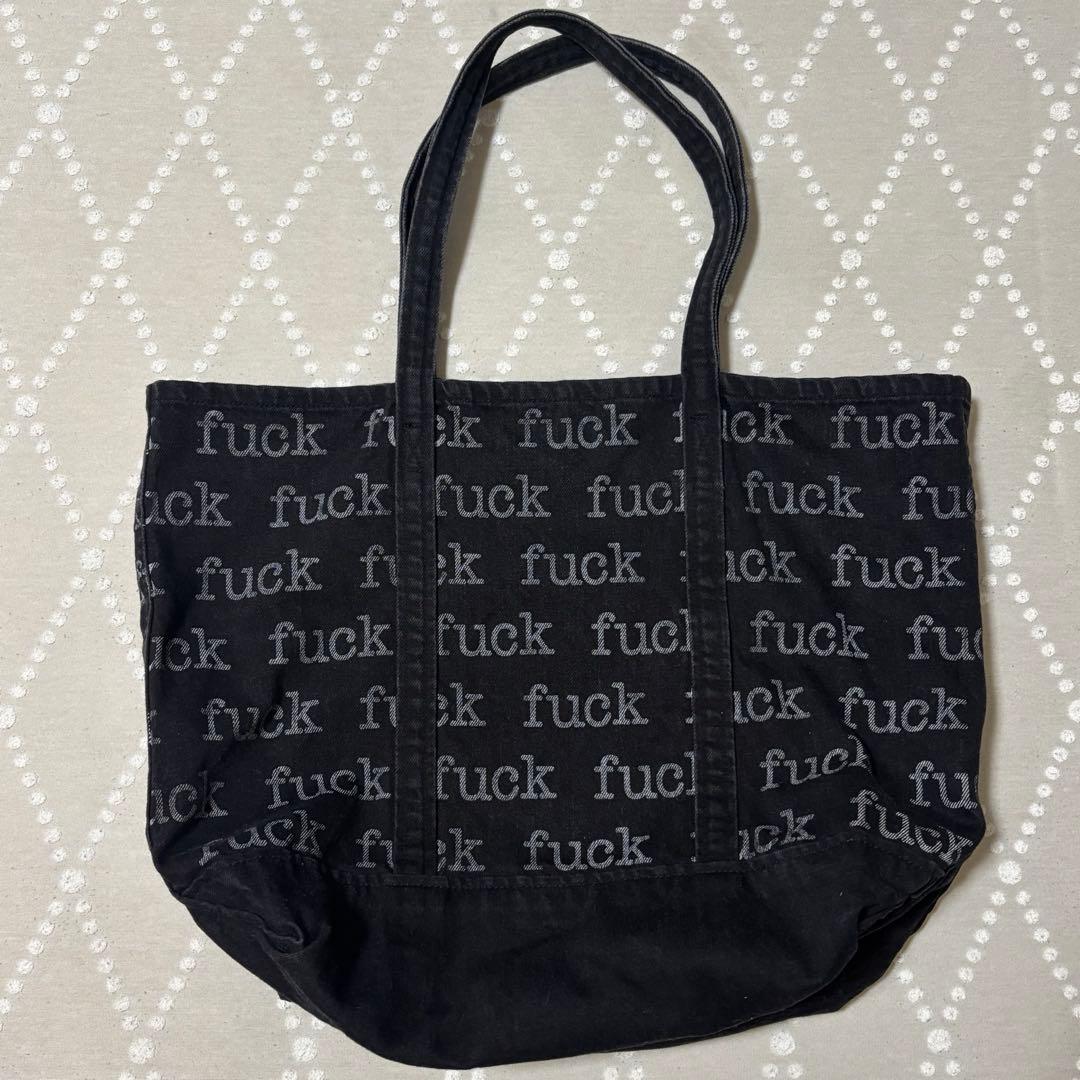 希少 Supreme 2013 FUCK デニム トート ブラック Boxロゴ