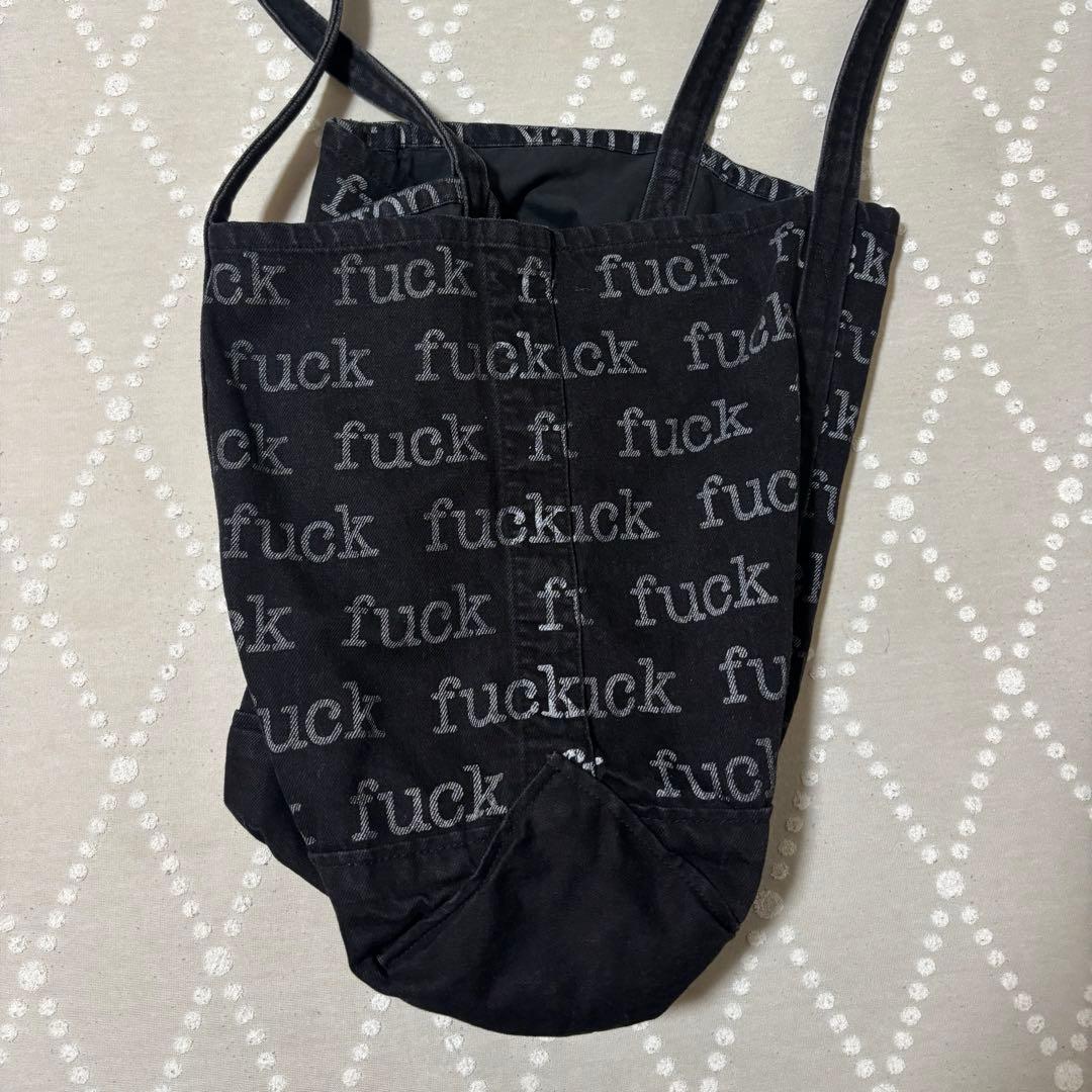希少 Supreme 2013 FUCK デニム トート ブラック Boxロゴ