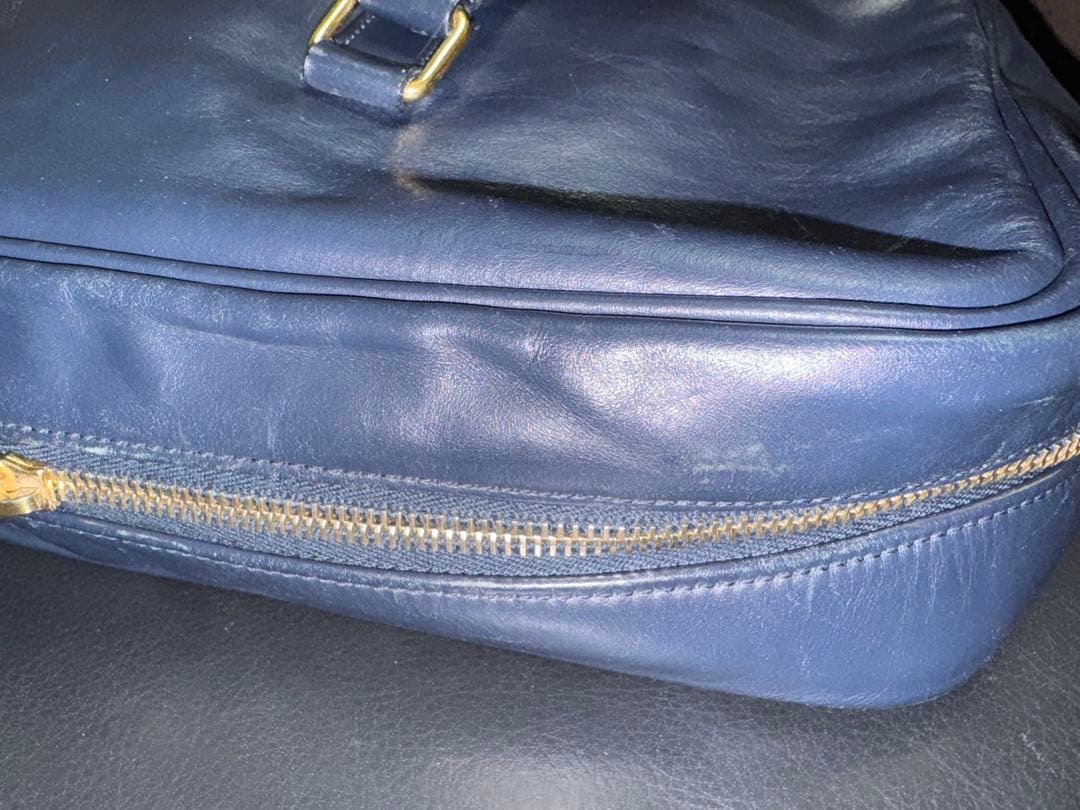 SAINT LAURENT ネイビー ビジネスバッグ