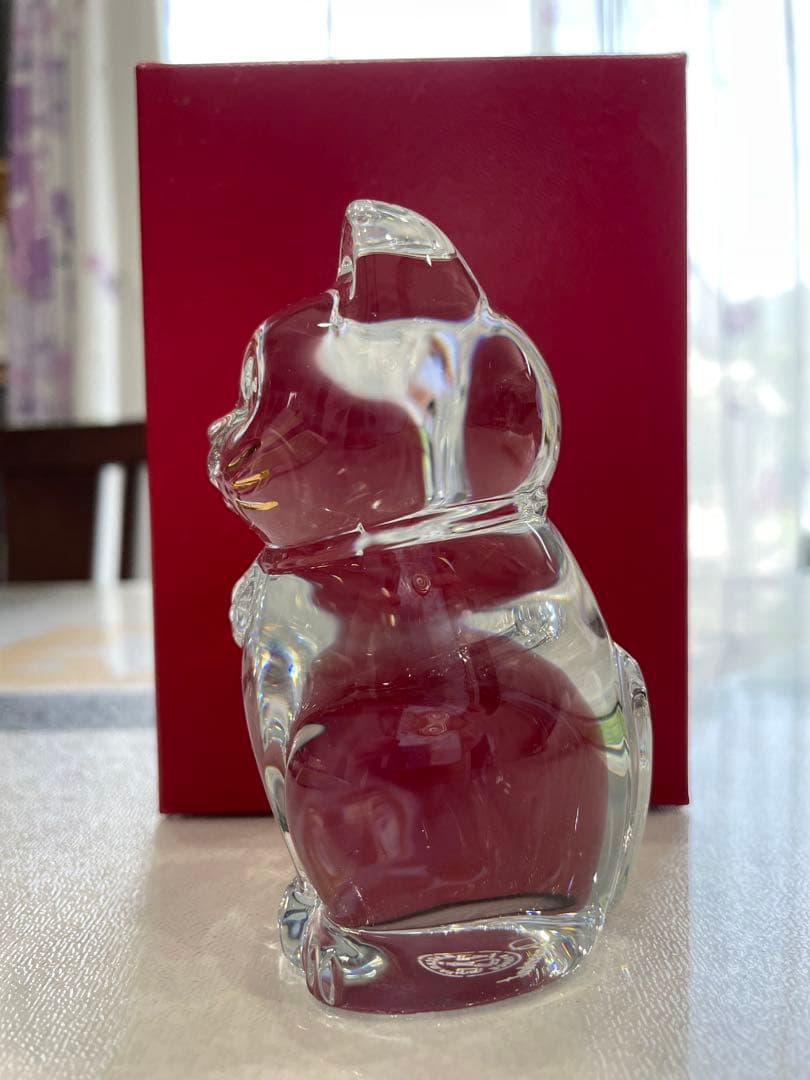 Baccarat ガラス製招き猫