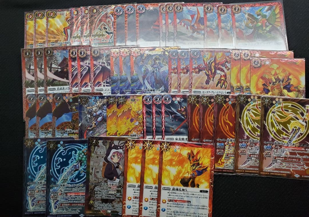 バトスピ　クロエ3枚入り烈火デッキ　50枚セット