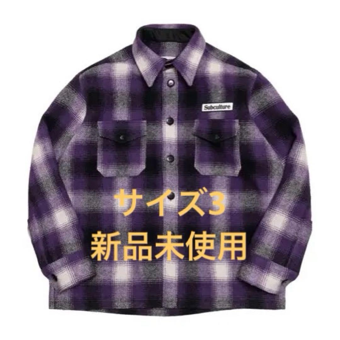 Subculture OMBRE CHECK JACKET PURPLE 新品