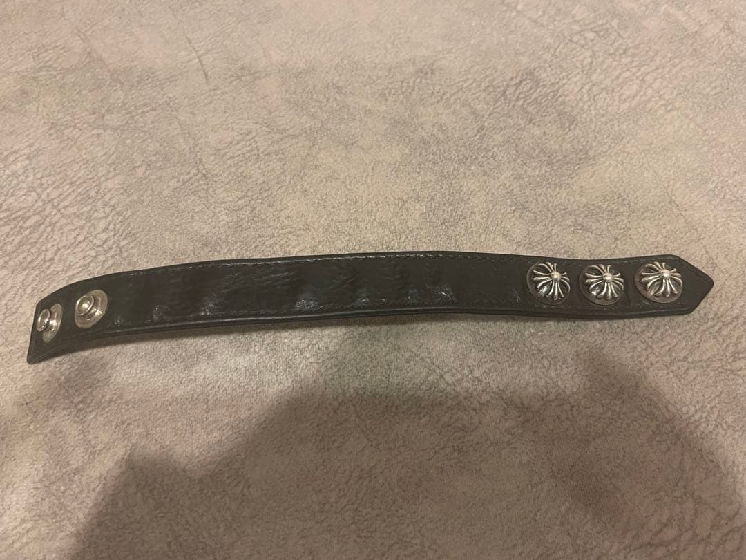 クロムハーツ　レザーブレスレット