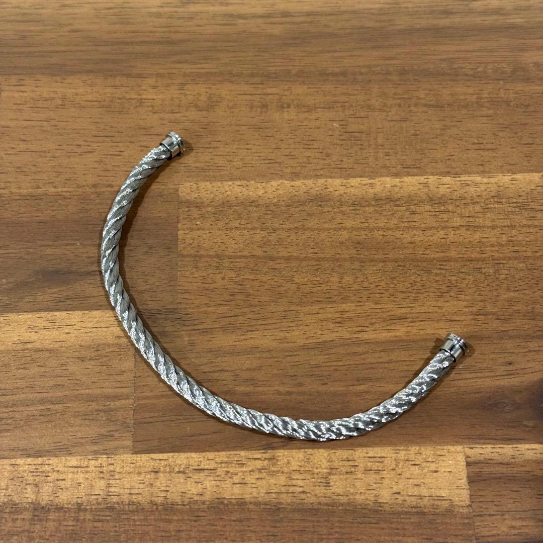 美品 FRED フレッド フォース10 ケーブル シルバー ブレスレット S16