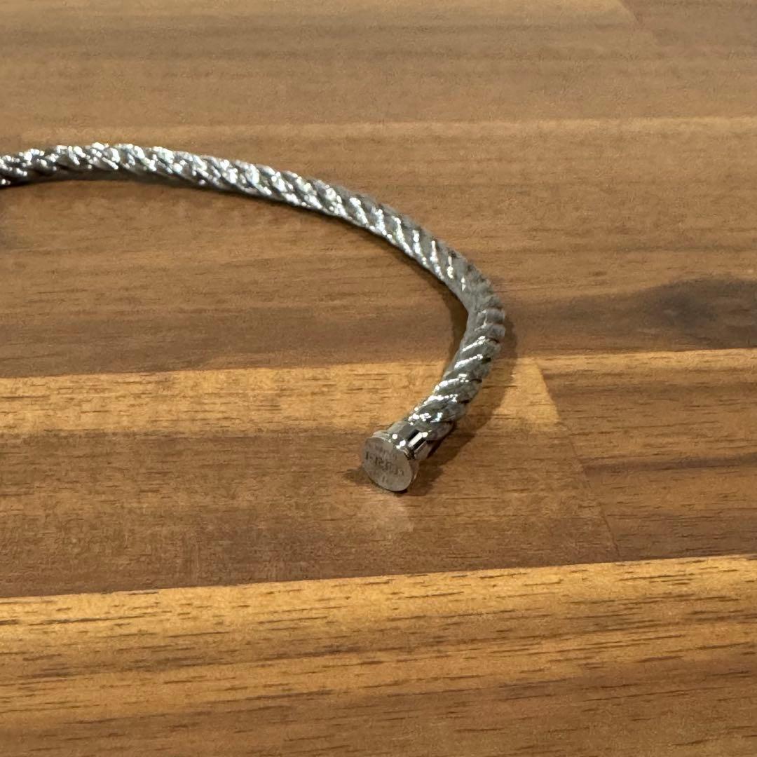 美品 FRED フレッド フォース10 ケーブル シルバー ブレスレット S16