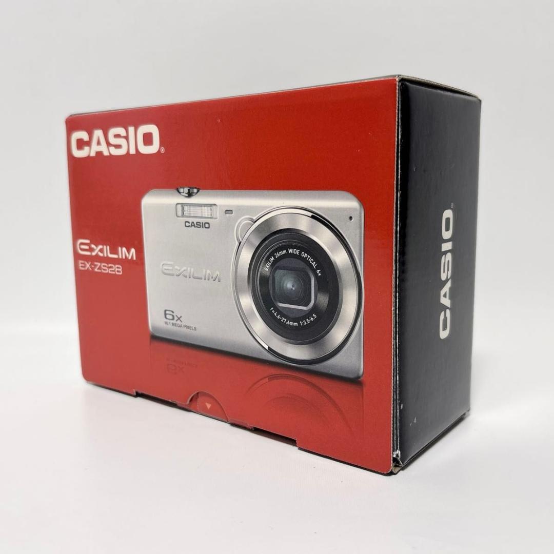 CASIO EXILIM EX-ZS28 シルバー 未使用級 極美品 動作確認済