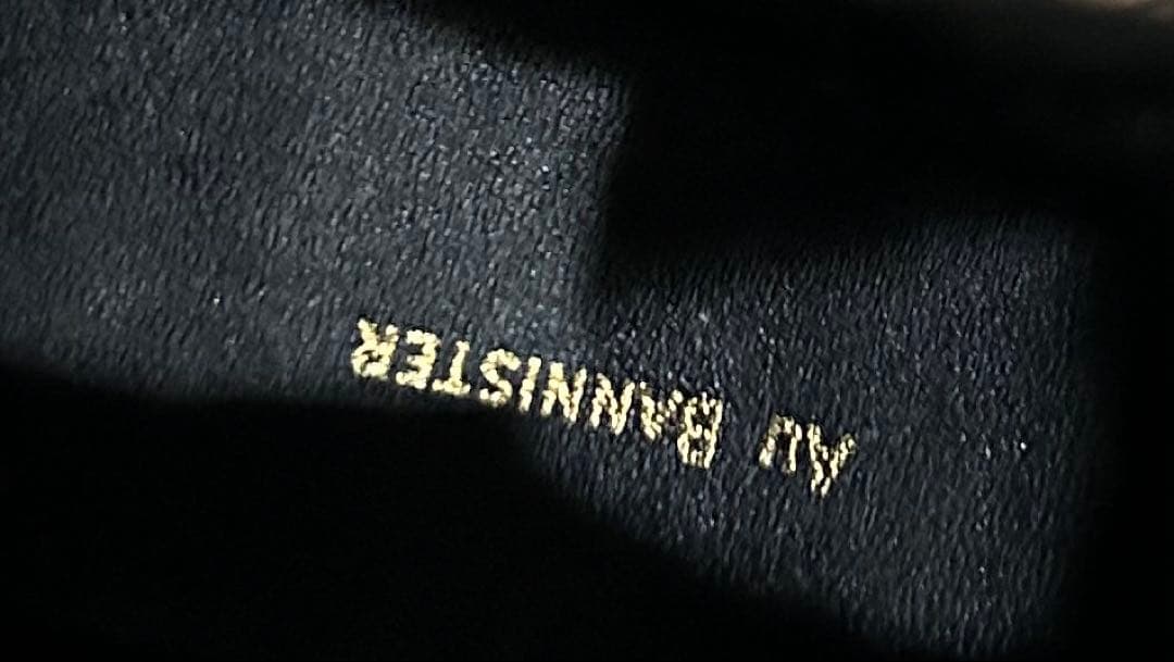 Au BANNISTER オゥ バニスター ブラックレザー サイドゴアブーツ