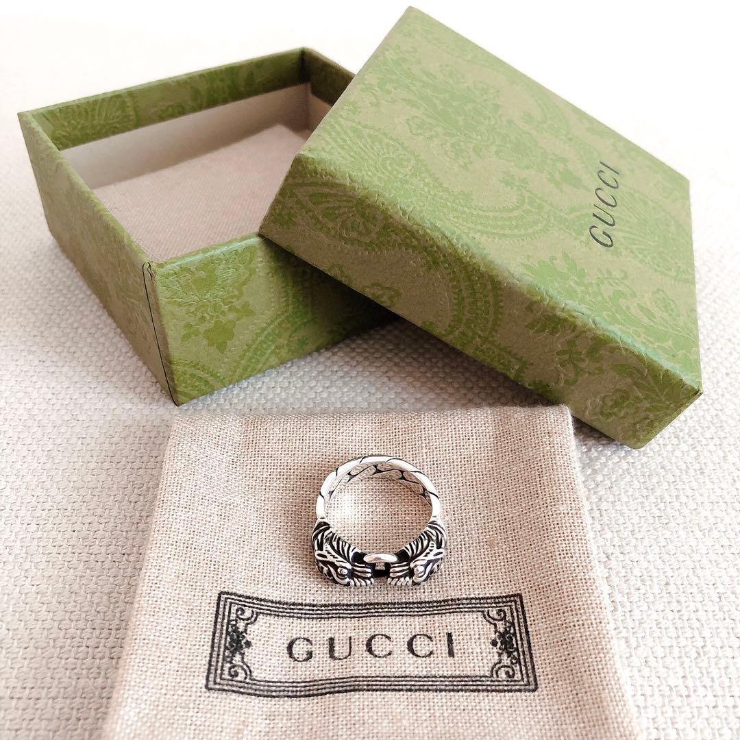 新品未使用☆GUCCI タイガーキャットヘッド シルバー925 リング15