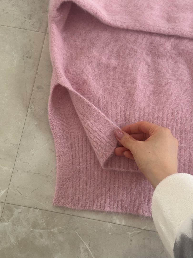 ルージュヴィフ　フォックスカシミヤ　タートルニット