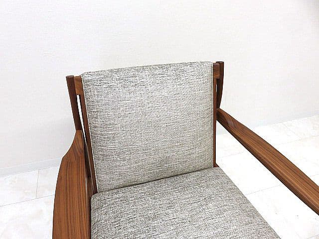 展示品 リッツウェル クロード1601 ウォールナット無垢材 イージーチェア