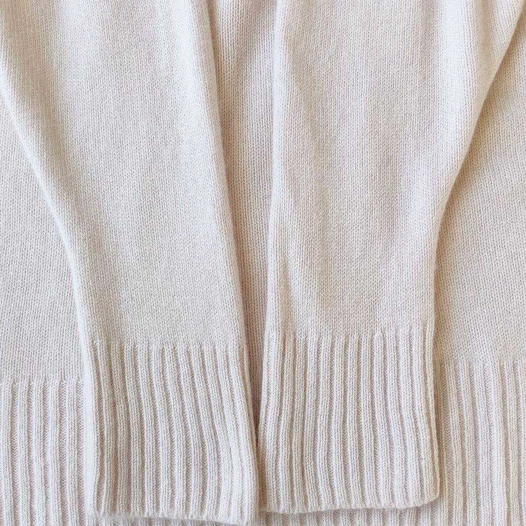 【ハウスオブロータス】定価5.2万 カシミヤVネックチュニックニット ピンク М