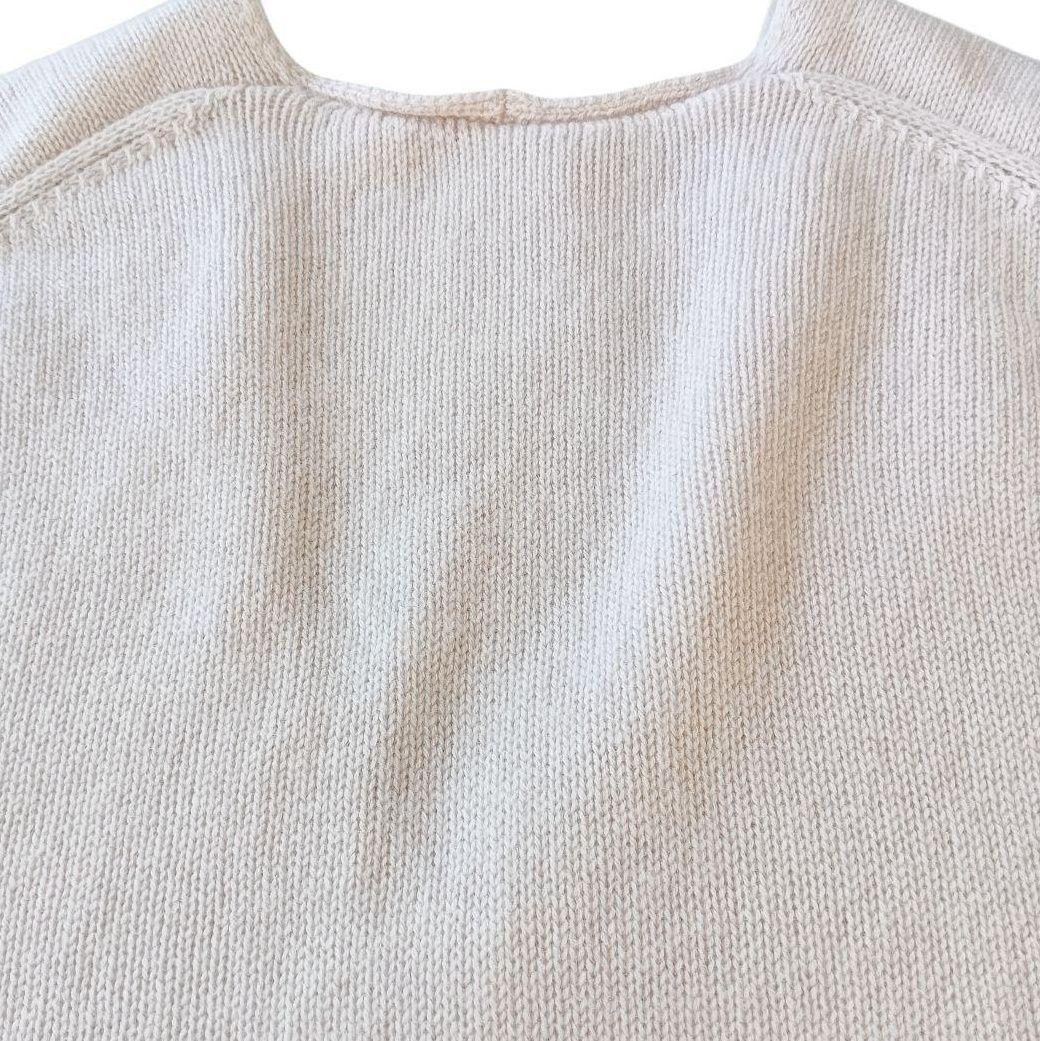 【ハウスオブロータス】定価5.2万 カシミヤVネックチュニックニット ピンク М