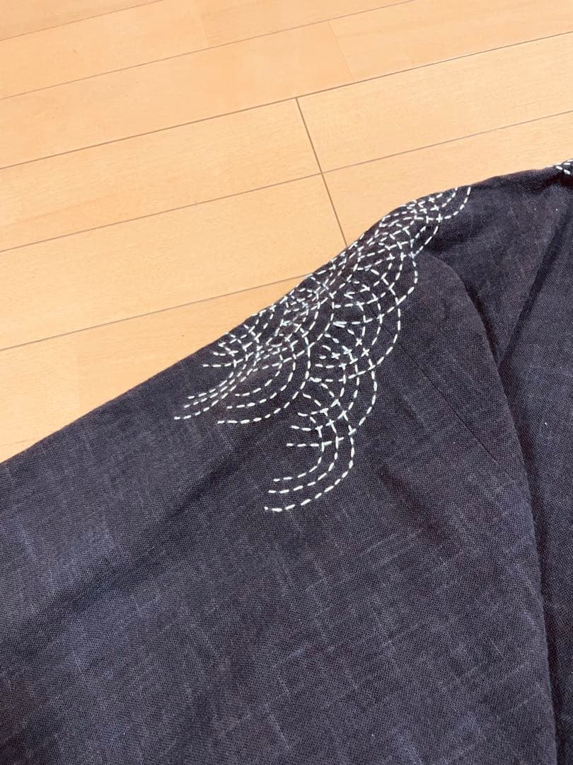 刺し子　作務衣
